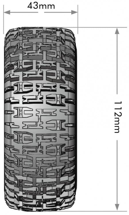 2 Pneus et roues SC-PIONEER Soft (Hex amovible 4pcs) - LT3148SB - Breizh Modélisme.