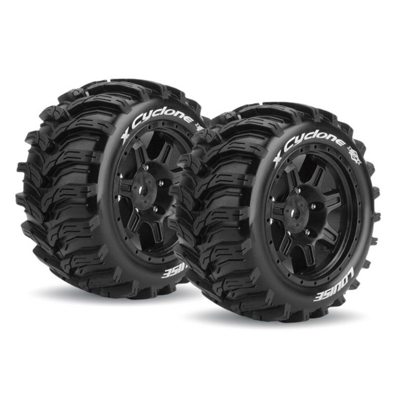 2 Pneus & Jantes Louise X-CYCLONE Kraton 8S (MFT) - LT3298BM - Breizh Modélisme.