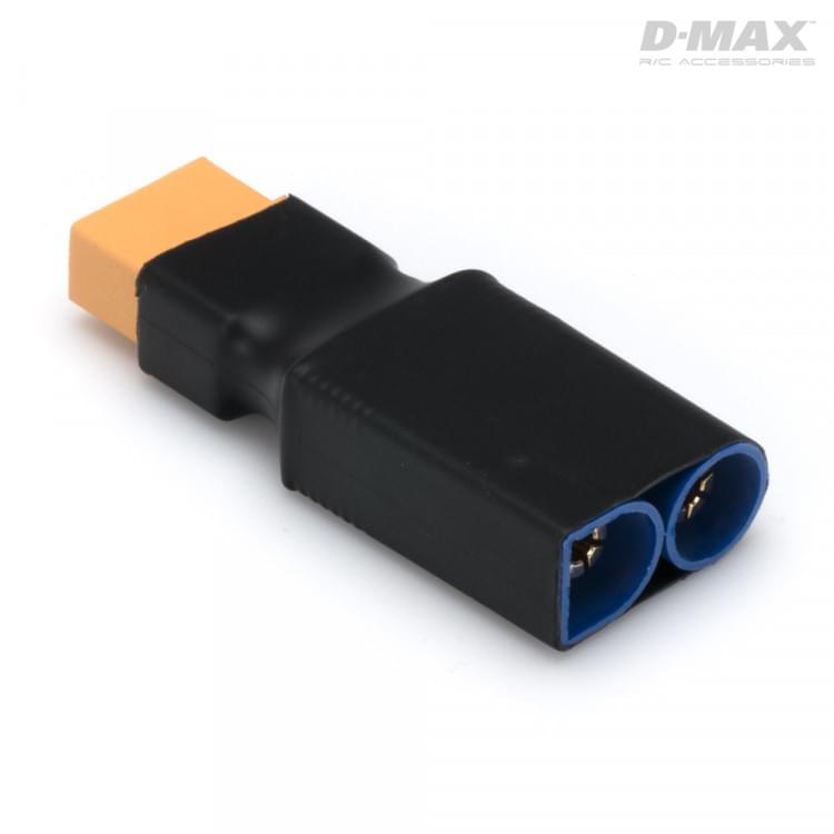 Adaptateur de connecteur XT60 femelle - EC5 (mâle) - Breizh Modélisme.