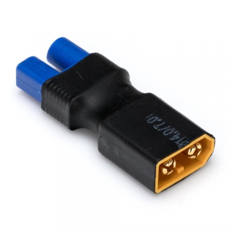 Adaptateur de connecteur XT60 (mâle) - EC3 (femelle) - Breizh Modélisme.