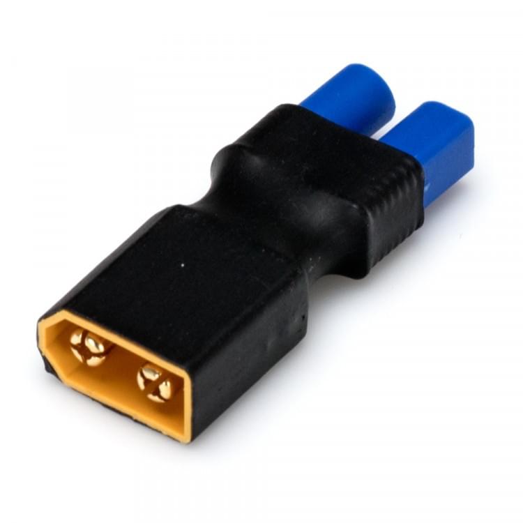 Adaptateur de connecteur XT60 (mâle) - EC3 (femelle) - Breizh Modélisme.