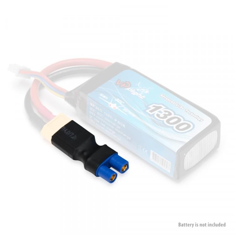 Adaptateur de connecteur XT60 (mâle) - EC3 (femelle) - Breizh Modélisme.
