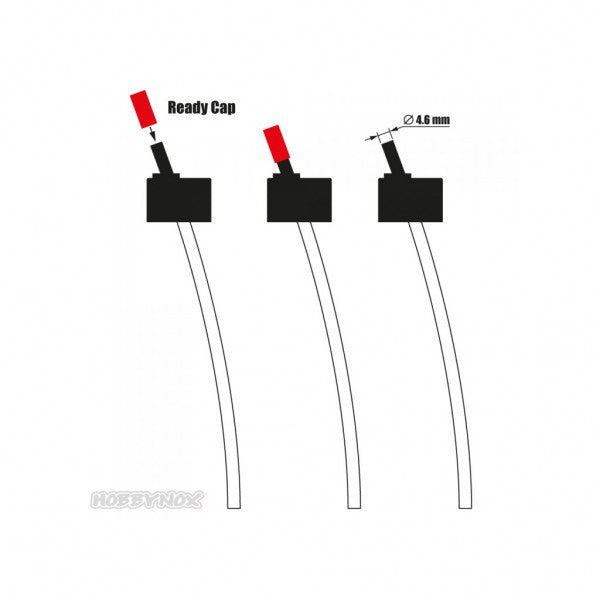 Adaptateur flacon pour aérographe Hobbynox pour 60ml / 120ml - Breizh Modélisme.