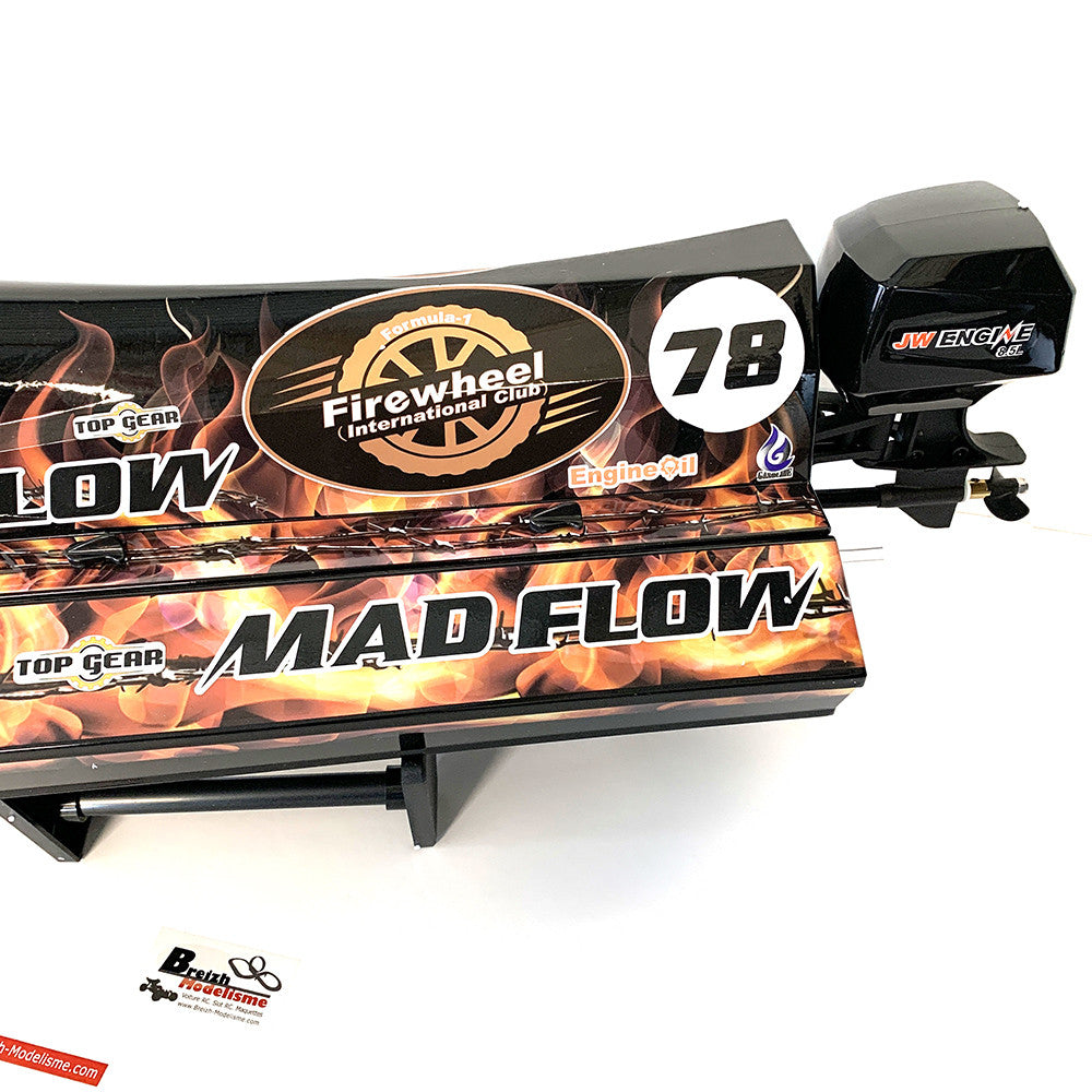 Bateau RC Joysway Mad Flow V3 F1 BL Brushless RTR 55km/h - 8653V3 - Breizh Modélisme.