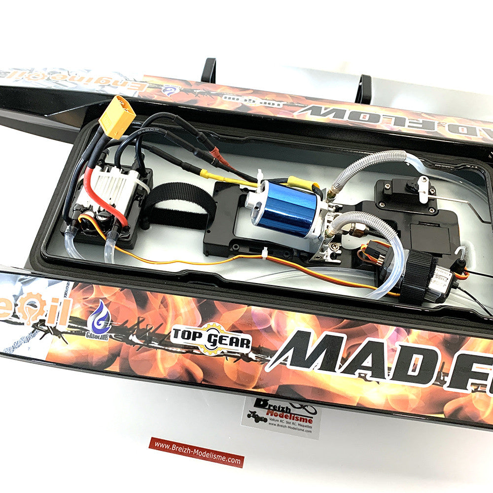 Bateau RC Joysway Mad Flow V3 F1 BL Brushless RTR 55km/h - 8653V3ARTR - Breizh Modélisme.
