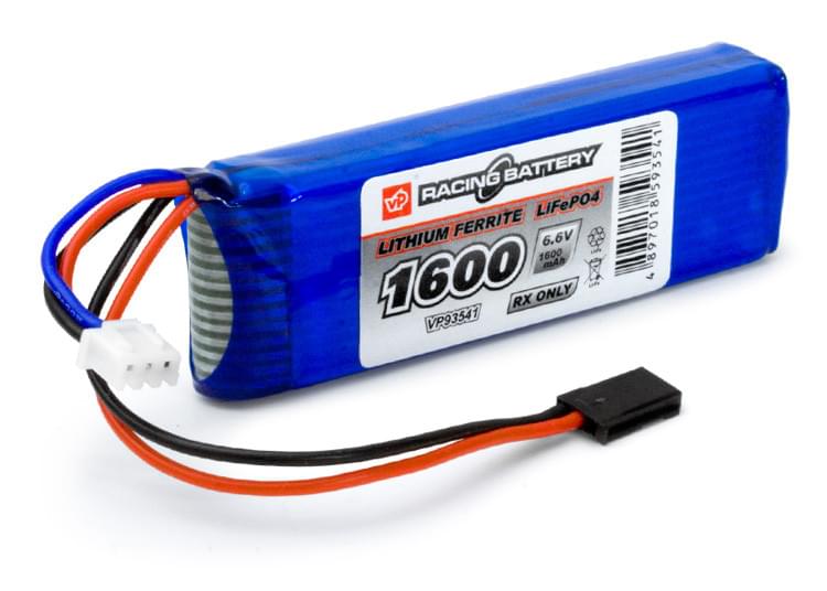 Batterie de réception RX Li-Fe 6,6V 1600mAh flat - Breizh Modélisme.