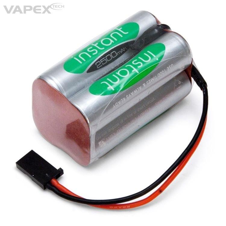 Batterie de réception RX NiMh 4,8V 2500mah prise Futaba - Breizh Modélisme.