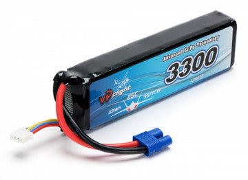 Batterie Li-Po 3S 11.1V 3300mah 30C EC3 - Breizh Modélisme.