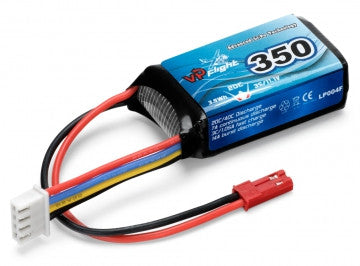Batterie LiPo 3S 11,1V 350mAh 20C prise BEC - VPLP004F - Breizh Modélisme.