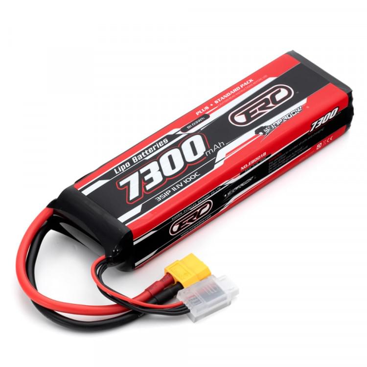 Batterie LiPo 3S 11,1V 7300mAh 100C 3S1P XT60 - Breizh Modélisme.
