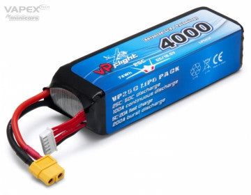 Batterie LiPo 5S 18,5V 4000mAh (25C) XT60 - VPLP043FXT - Breizh Modélisme.