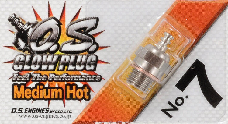 Bougie standard OS Engine N°7 (médium chaude) - OS71607100 - Breizh Modélisme.