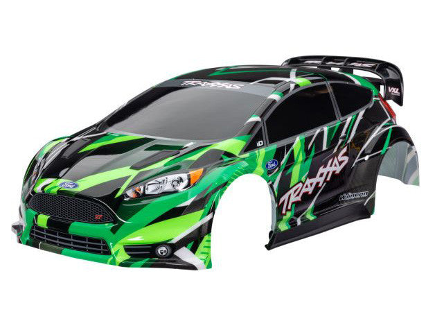 Carrosserie Ford Fiesta ST Rally VXL verte - Traxxas 7427-GRN - Breizh Modélisme.