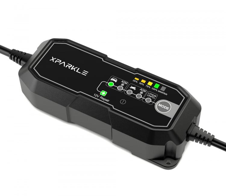 Chargeur de batterie de voiture automatique Xparkle ABC01 12 V 230 VCA SK990004-01 - Breizh Modélisme.