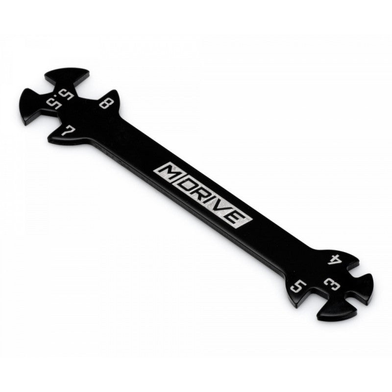 Clé de réglage de bielettes et écrous (3/4/5/5.5/7/8mm) - Breizh Modélisme.