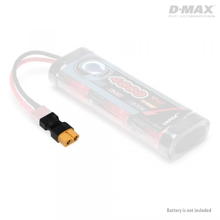 Connecteur Adaptateur T-Plug (mâle) - XT60 (femelle) - Breizh Modélisme.