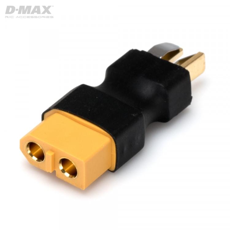 Connecteur Adaptateur T-Plug (mâle) - XT60 (femelle) - Breizh Modélisme.