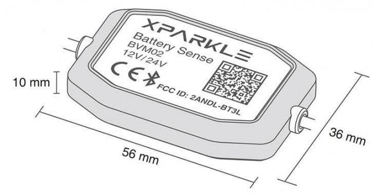 Détecteur de batterie Xparkle BT 12/24 V - SK990003 - Breizh Modélisme.