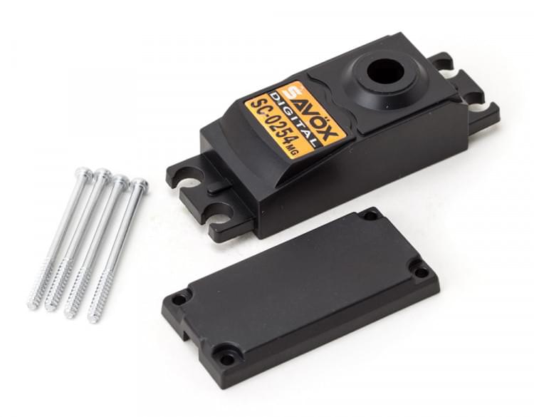 Jeu de boîtiers de servos SC-0254MG - SAV-CASESC0254MG - Breizh Modélisme.