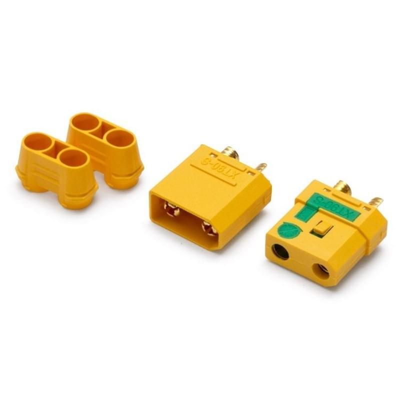 Paire de connecteurs XT90S Anti-Spark - Breizh Modélisme.
