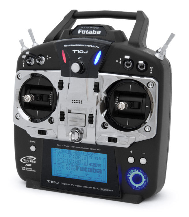Radio Futaba T10J 2.4 GHz + récepteur R3008SB Mode 1 - Breizh Modélisme.