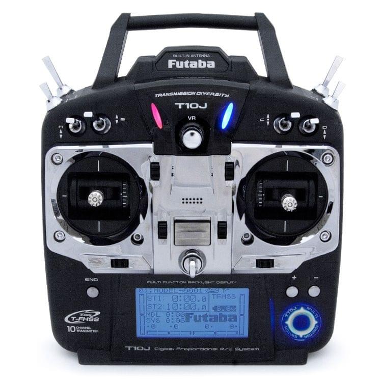 Radio Futaba T10J 2.4 GHz + récepteur R3008SB Mode 1 - Breizh Modélisme.