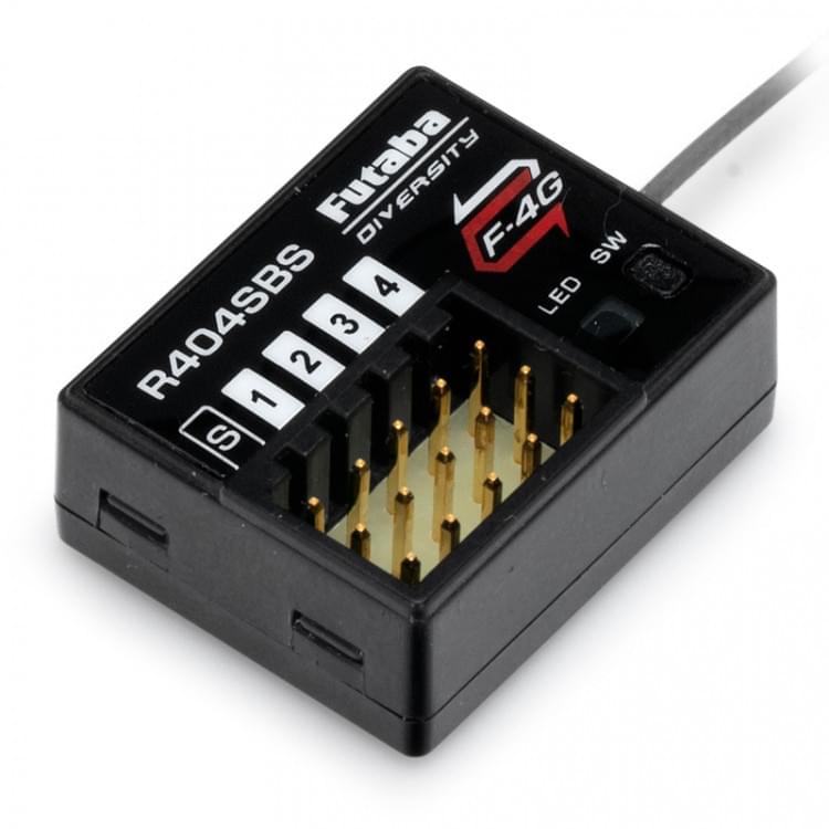 Récepteur R404SBS F-4G/SR Diversité 4 voies Futaba - FPR404SBS - Breizh Modélisme.
