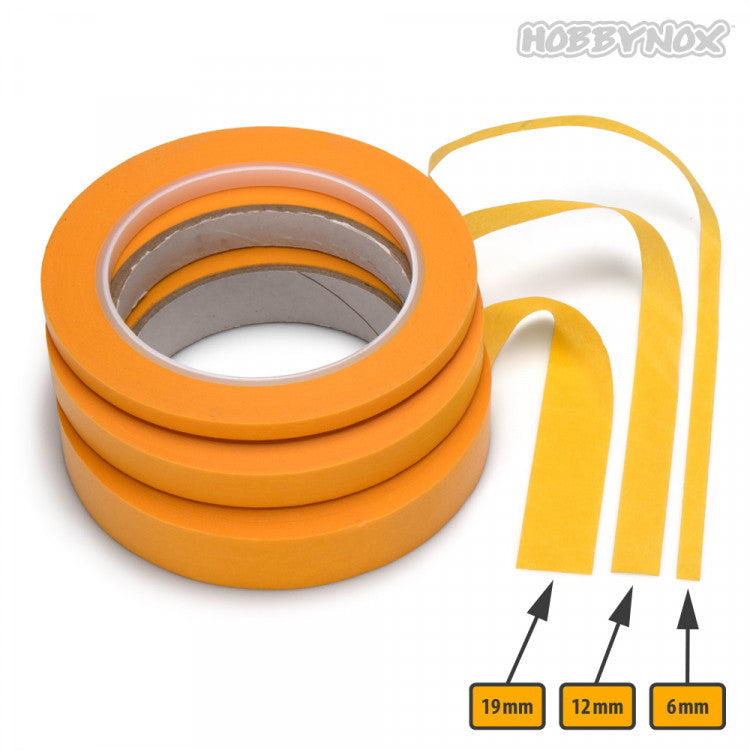 Ruban adhésif de masquage Hobbynox Gold UTG 19mm x 50m - Breizh Modélisme.