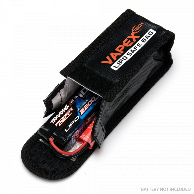 Sac de charge pour Batterie Lipo - 125x64x50mm - Safe lipo bag - Breizh Modélisme.