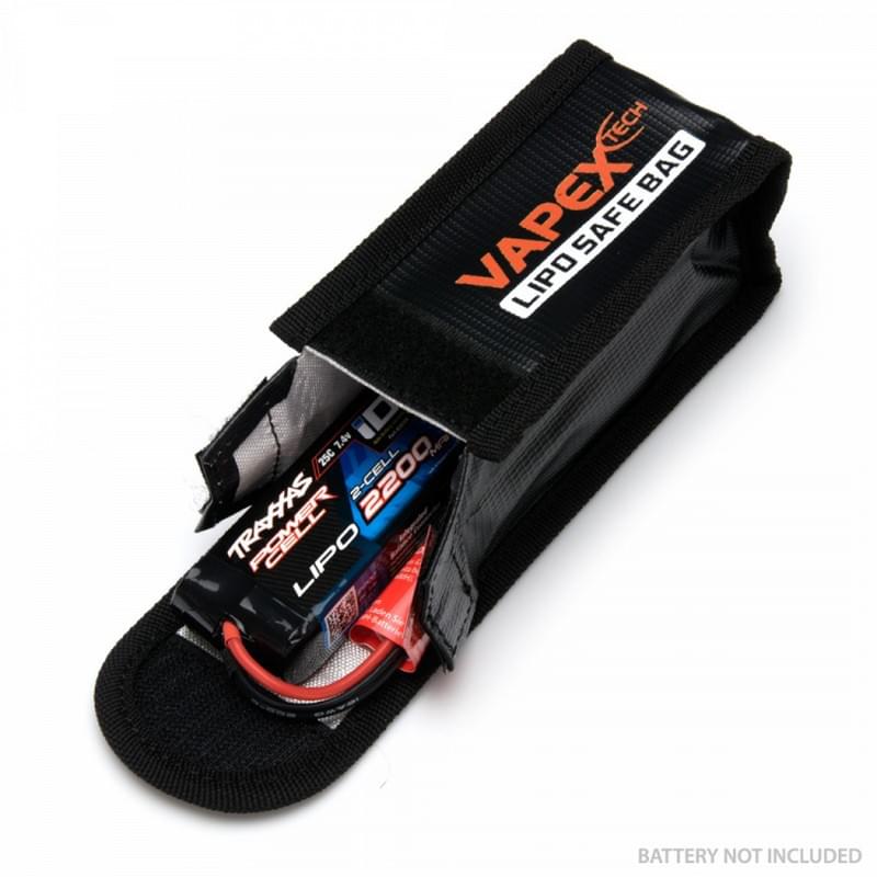 Sac de charge pour Batterie Lipo - 125x64x50mm - Safe lipo bag - Breizh Modélisme.
