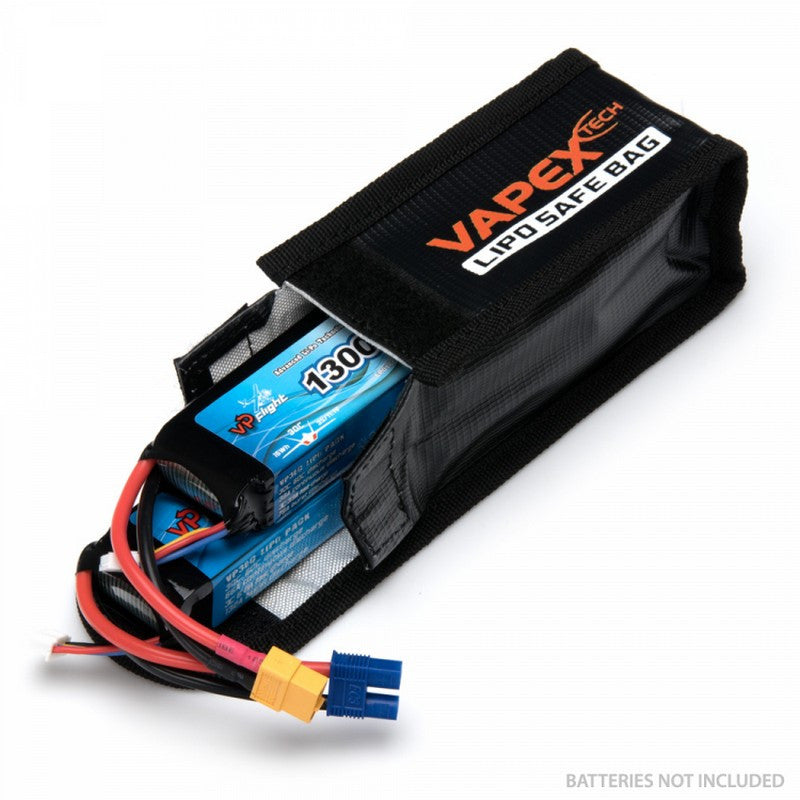 Sac de charge pour Batterie Lipo - 125x64x50mm - Safe lipo bag - Breizh Modélisme.