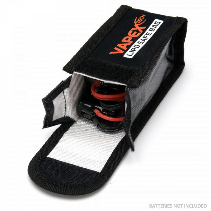 Sac de charge pour Batterie Lipo - 125x64x50mm - Safe lipo bag - Breizh Modélisme.