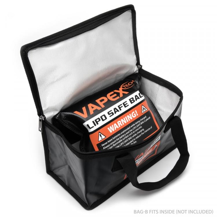 Sac de charge pour Batterie Lipo - 260x130x150mm - Safe lipo bag - Breizh Modélisme.