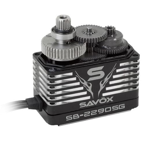 Savox Servo SB-2290SG Black Edition" 65kg 0.11s 8.4V Métal" - Breizh Modélisme.