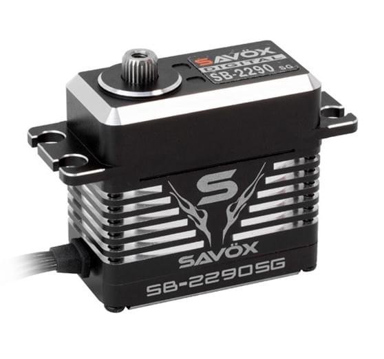 Savox Servo SB-2290SG Black Edition" 65kg 0.11s 8.4V Métal" - Breizh Modélisme.