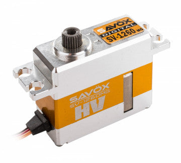 Servo Savox standard 12kg 0,055s HV Alu - SAV-SV1260MG - Breizh Modélisme.