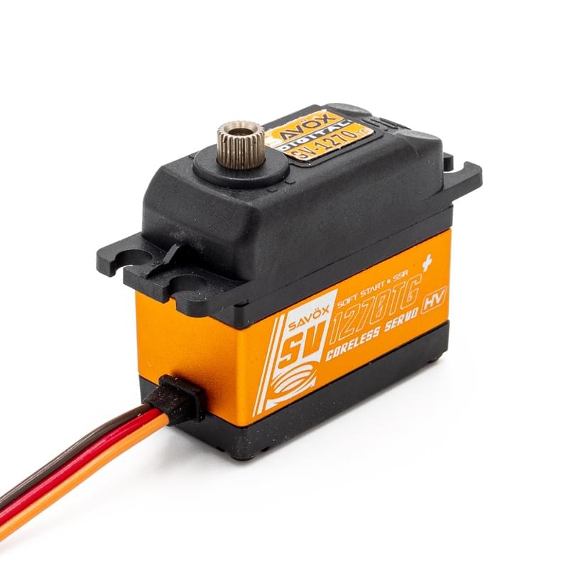 Servo Standard Savox SV-1270TG+ 7.4V Digital 40kg 0.11s titane - Breizh Modélisme.