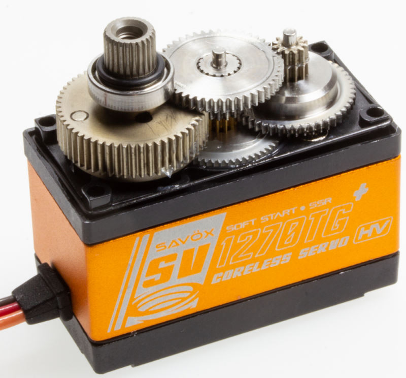 Servo Standard Savox SV-1270TG+ 7.4V Digital 40kg 0.11s titane - Breizh Modélisme.