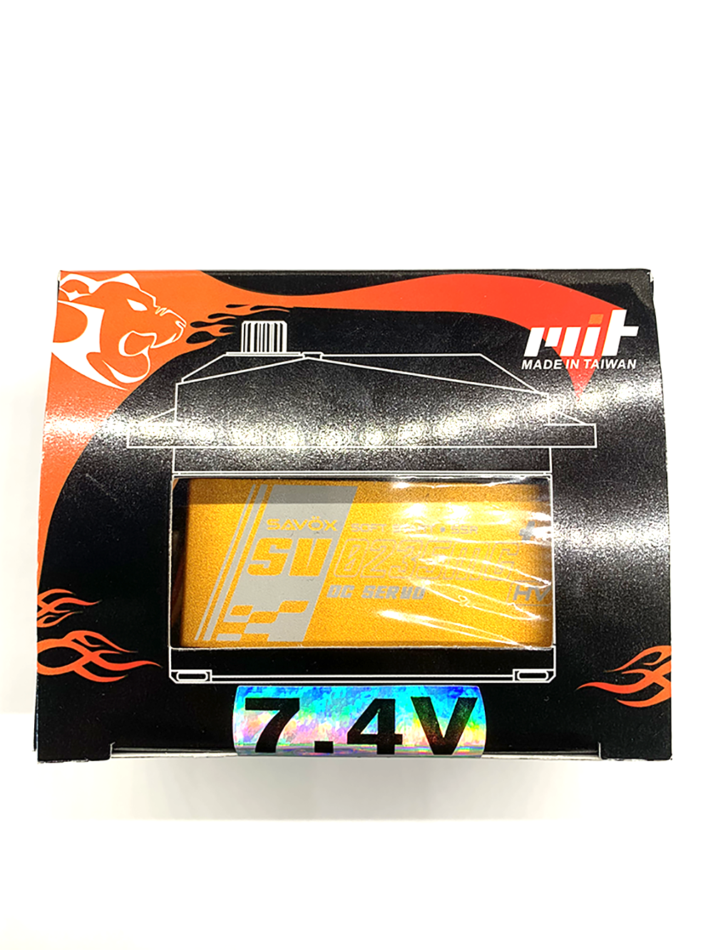 Servo SV-0235MG Plus 35Kg 0,15s HV Alu métal Gear Géant - SAV-SV0235MGPLUS - Breizh Modélisme.