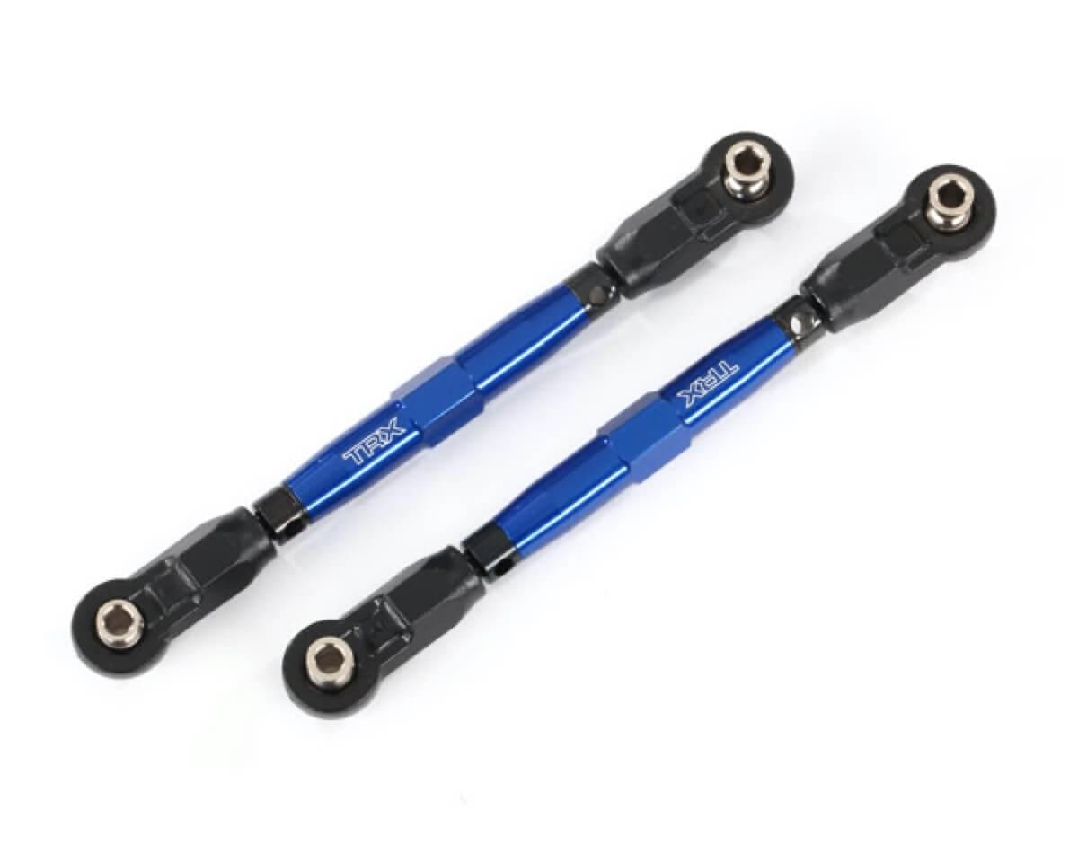 2 Biellettes Alu anodisé Bleue 100mm Avant Traxxas Maxx - Traxxas 8948X - Breizh Modélisme.