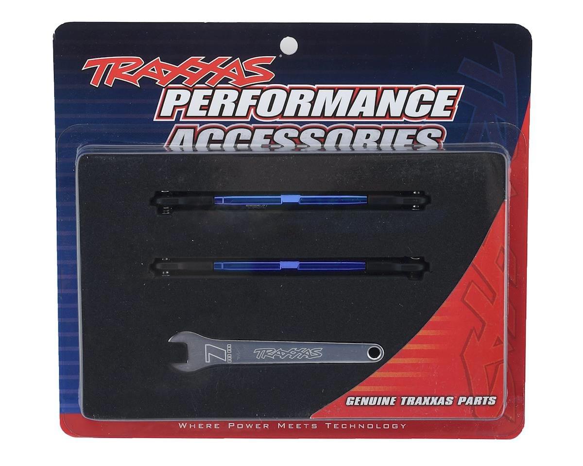 2 Biellettes Alu Avant / Arrière Rustler 4X4 - Traxxas 6742X - Breizh Modélisme.