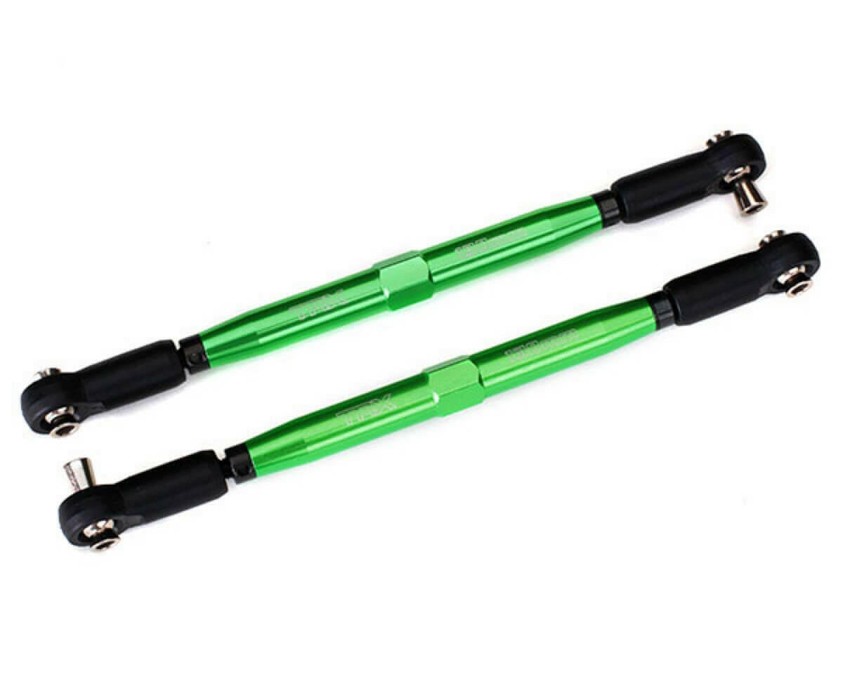 2 Biellettes aluminium verte 157mm pour X-Maxx 8S Traxxas 7748G - Breizh Modélisme.