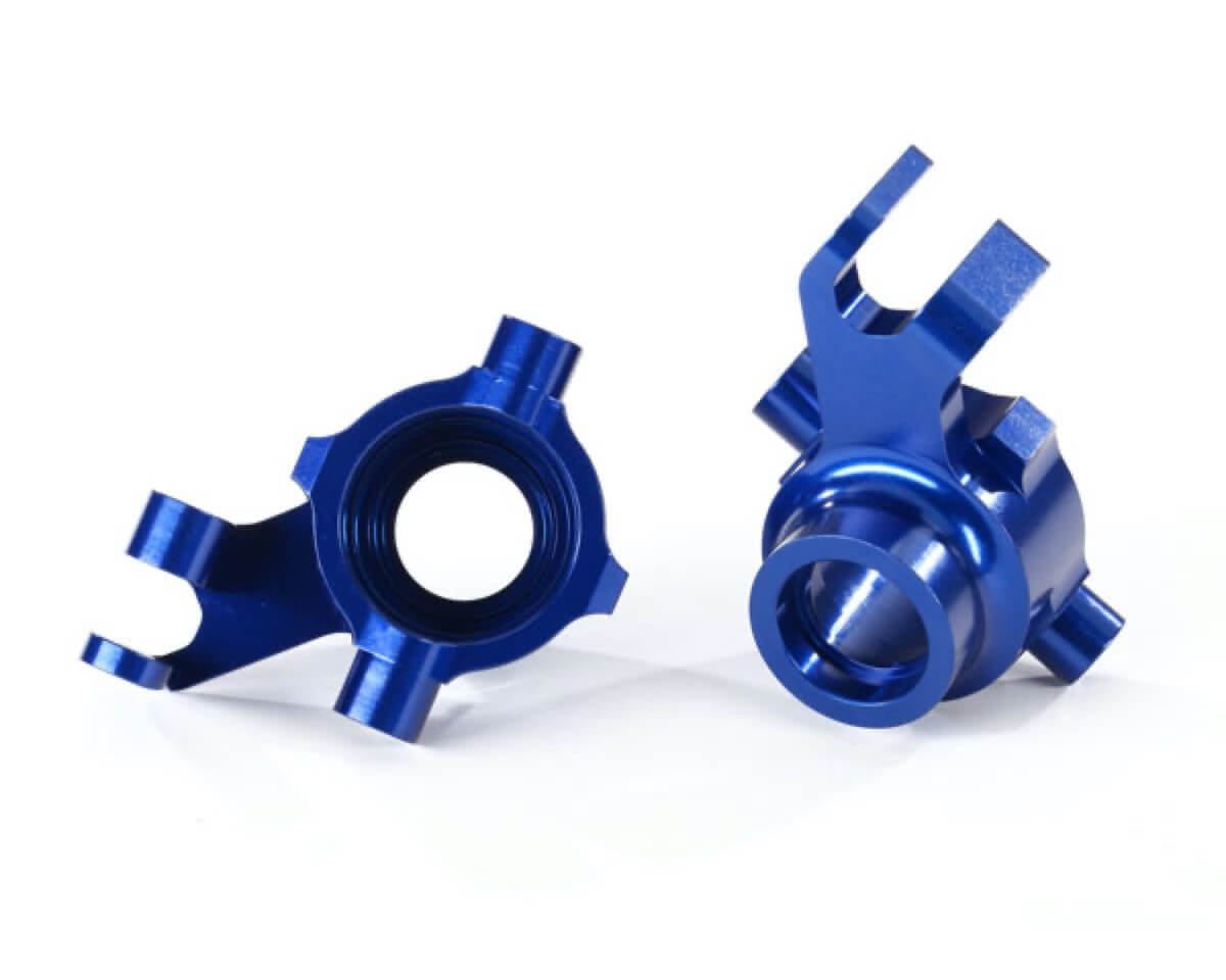 2 Fusées de direction Gauche / Droite Alu anodisés Bleue Maxx - Traxxas 8937X - Breizh Modélisme.