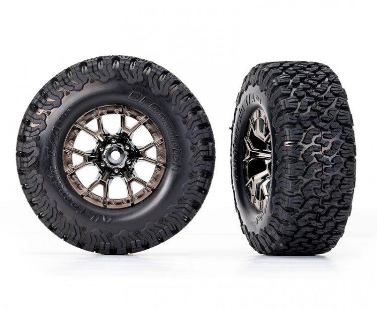 2 roues BFGoodrich tout terrain Traxxas Raptor F150 R 10186-BLKCR - Breizh Modélisme.