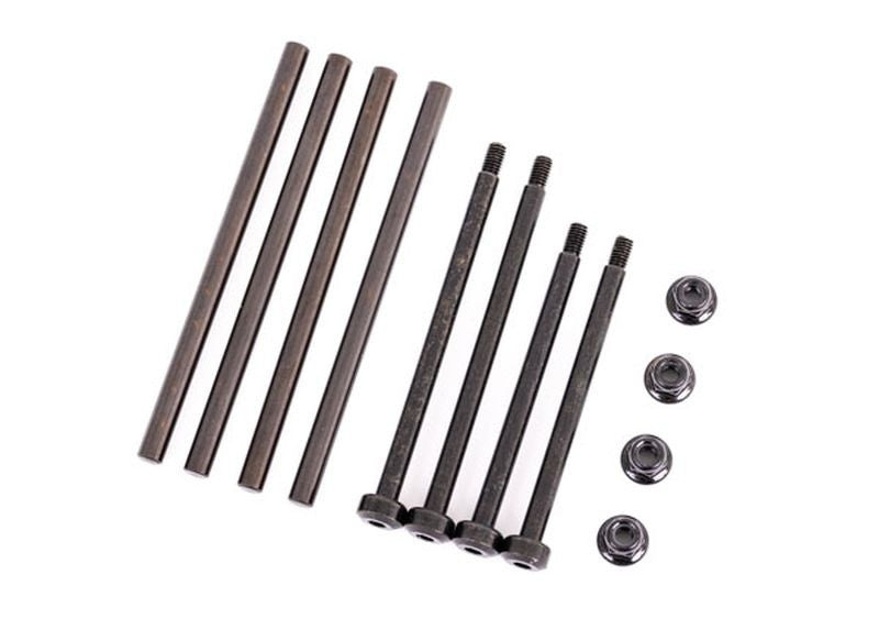 Axes de triangles en acier trempe avant et arriere Traxxas sledge 9540 - Breizh Modélisme.
