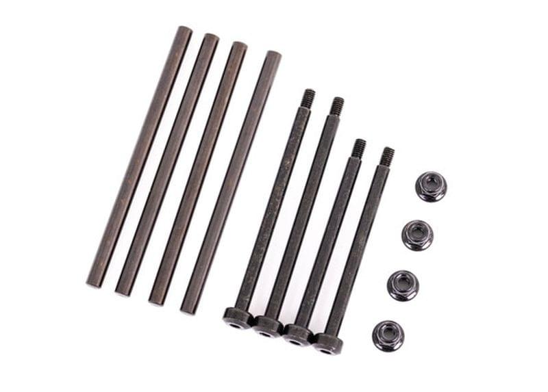 Axes de triangles en acier trempe avant et arriere Traxxas sledge 9540 - Breizh Modélisme.