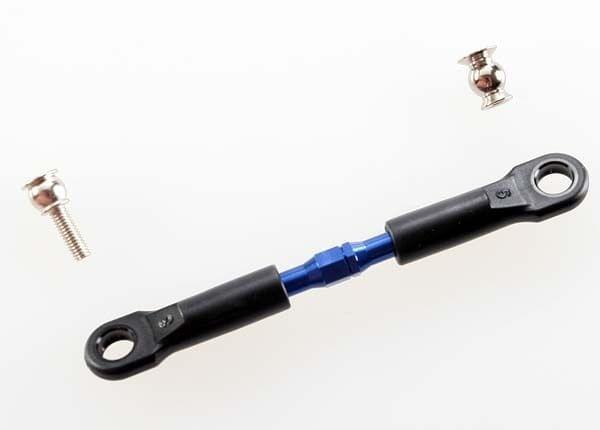 Biellettes complet 69mm Aluminium Bleu - Traxxas 3737A - Breizh Modélisme.