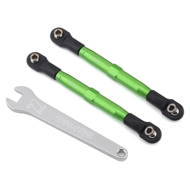Biellettes de carrossage Avant 83mm anodisées verte - Traxxas 3643G - Breizh Modélisme.