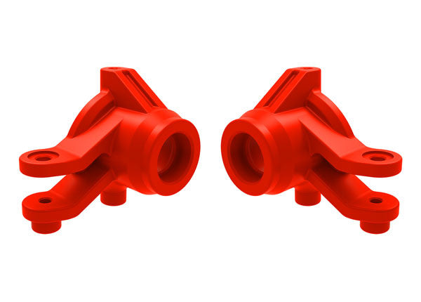 Blocs de direction rouge (paire) Mini Maxx - Traxxas 10736-RED - Breizh Modélisme.