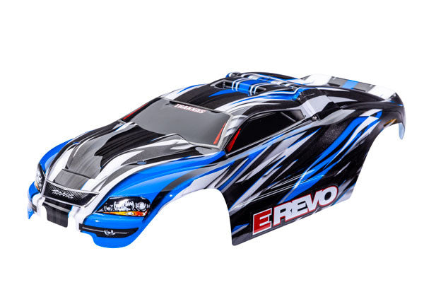 Carrosserie bleu E-REVO 1/16 - 7115-BLUE - Breizh Modélisme.